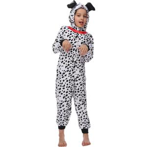 Leadtex Unisex Kids Animal Oneise, Animal Costume Kids Halloween Cosplay Costume for Girls Boys (6-8 Years, Dalmatian)