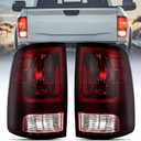 Nilight Taillight Assembly Compatible with 2009 2010 2011 2012 2013 2014 2015 2016 2017 2018 Dodge Ram 1500 2500 3500 2019 2020 2021 Classic Rear Lamp OE Style Driver Side and Passenger Side Dark Red