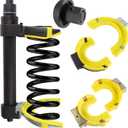 Spring Compressor Tool Macpherson Interchangeable Fork Strut Coil Extractor Tool Set with Safety Guard (Overload Protection Device) Allow The Use of Impact Wrenches