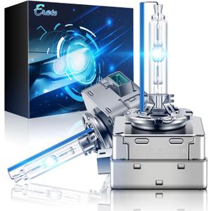 Erato D3S Xenon HID Headlight Bulbs 35W Metal Stents Base Replacement Headlight Lamps 8000K Ice Blue, Pack of 2
