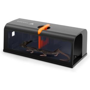 X-PEST Electric Rat Traps Indoor for Home, Anti-Escape, No Touch, No View Effective Humane Electric Rat Trap Zapper, MK08S, Black