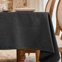 BALCONY & FALCON Rectangle Tablecloth Washable Wrinkle Resistant and Water Proof Table Cloth Decorative Linen Fabric Tablecloths for Dining Parties Kitchen Wedding and Outdoor(Avocado Green, 55x70)