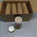10 Pcs 75g/2.5oz Paperboard Deodorant Tubes Refillable Cardboard Tubes Empty Solid Perfume Container Lotion Sticks Jars for DIY Cosmetic Samples Deodorant - Brown