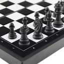5 in 1 Magnetic Chess Checkers Dominoes Backgammon and Cards Set, Mini Travel Size Multi Board Games