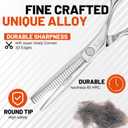 High-end Professional Hair Thinning Scissors Hair Cutting Teeth Shears Barber Hairdressing Texturizing Scissor Extremely Very Sharp 5.5 Inch Stainless Steel Alloy For Men,Women,Salon & Home