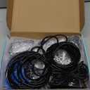 Solar Automatic Drip Irrigation System Houseplant Auto Self Watering Device Waterer for 15 Potted Plants Outdoor Indoor Garden Balcony Vacation While Away (Gray)