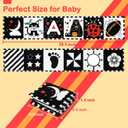 URMYWO Black and White Baby Toy, Tummy Time High Contrast Newborn Toys 0-3 Months, Soft Baby Book, Visual Stimulation Montessori Sensory Infant Toys 0-6-12 Months, Boy Girl Shower Gift