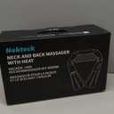 Nekteck Shiatsu Neck Massager for Pain Relief Deep Tissue with Heat, 3D Kneading Massage Pillow Back Shoulder Massagerfor Body Muscle, Plug-in Use for Home Office Car, Gifts for Mom Dad Him Her (Black)