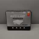 blunique Heated Blanket Electric Blanket Queen Waffle,84x90 Inches Sherpa Fleece Fast Heating Blanket 6 Heating Levels & 10 Hours Auto Off ETL Certification, Navy Queen