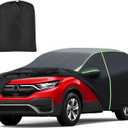 Mixsuper Liner Car Cover for Honda CR-V 2007-2016 & 2017-2026, 7 Layers Waterproof All Weather Full Car Cover with Driver Side Zipper Door & Reflective Strips