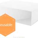 PACKHOME 17x14.5x5.5 Inches, Extra Large Gift Box with Lid, Magnetic Closure Box for Clothes and Large Gifts (Matte White with Grain Texture)