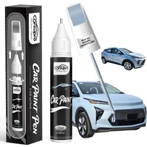 Blue Ice Metallic(WA931L/68) for Chevrolet Touch Up Paint Pen, 2 in 1 Car Scratch Remover with Pen Tip and Brush, Precise Color Match for Car Paint Scratch Repair, Quickly and Easily Fix Chips and Nicks