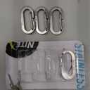 Nite Ize MicroLink Carabiner, Stainless Steel Mini Key Rings for Keys Fobs MultiTools and More, 4 Pack