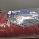 Andency Burgundy Twin Size Comforter Set(66x90Inch), 2 Pieces(1 Ruffle Comforter and 1 Pillowcase) Lightweight Fluffy Bedding Comforter Sets for Kids, All Season Soft Microfiber Bedding Set