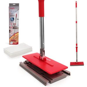 Floor Scrubber Mop with Easy Sheet Attachment, Includes 10 Disposable Sheets, Mopplex Efficient Mop Cleaner for Hardwood and All Hard Floor Surfaces, Ideal Floor Cleaner Mop for Fast and Effective
