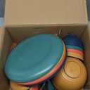 Teivio 40-Piece Kitchen Plastic Wheat Straw Dinnerware Sets for 4, Dinner Plates, Dessert Plate, Cups, Flatware, Dishwasher Safe, Colorful Unbreakable Apartment Outdoor RV Dishes, Autumn Multicolor