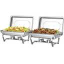 Chafing Dishes for Buffet Set – Chafers for Catering & Buffet Warmers with Lids | Serving Food Warmer & Chafers Servers Sets, 3 Pack