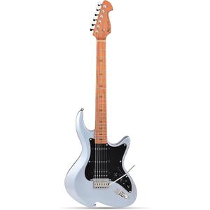 Leo Jaymz Character Series Electric Guitar with Roasted Maple Neck, SSH Active Pickups, Built-in Multi-Effects & Vintage Tremolo (Blue)