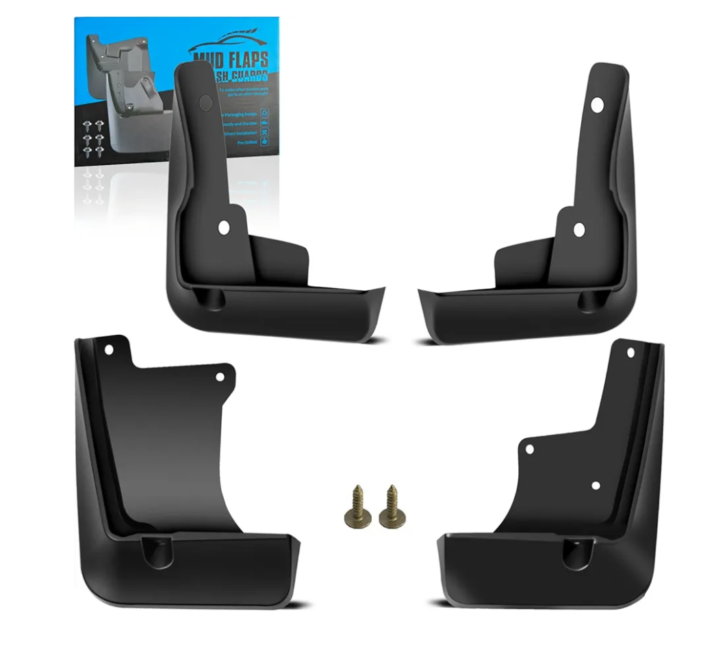 KEYOOG Front & Rear Mud Flaps Splash Guards Fit for 2018 2019 2020 2021 2022 Toy-OTA Camry Sedan (Not Fit L/Le/Xle), 4-Pc Set Easy to Clean and Install, Mud Guards Splash Guard Black