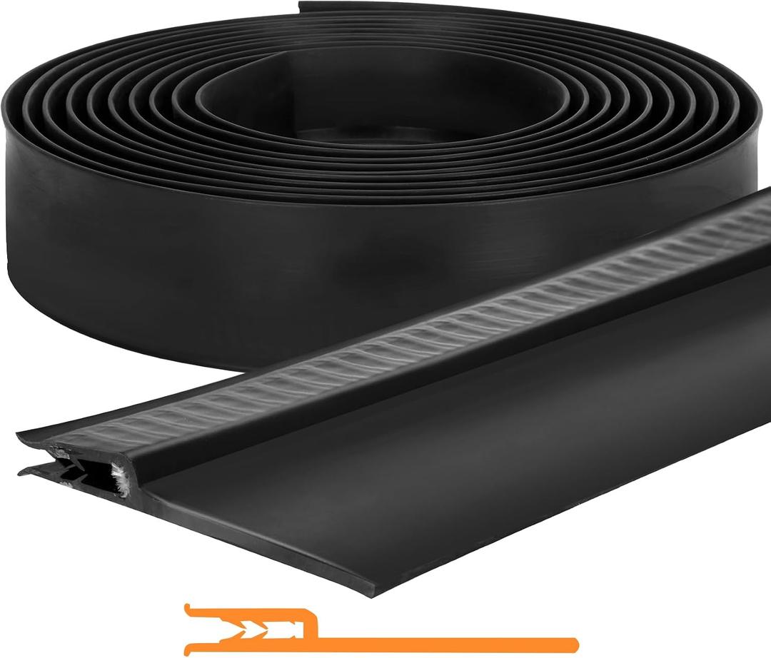018-546 RV Slide Out Clip Rubber,Door Window Channel Seal Mounts Clip On with 2" Wiper,Suitable for RV Camper Door Window Channel-25FT