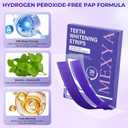 2 x Teeth Whitening Strips, Purple Pap Formula, 20 Strips/10 Treatments | Hydrogen peroxide-free PAP formula with fresh mint feel for coffee, tea and wine yellow-tone stain care