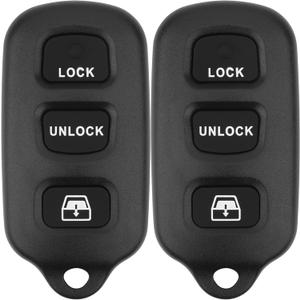Key Fob Replacement for 1999-2009 Toyota 4Runner/ 2001-2007 Sequoia Car Keyless Entry Remote Control,HYQ12BBX HYQ12BAN,4 Buttons,2Pcs