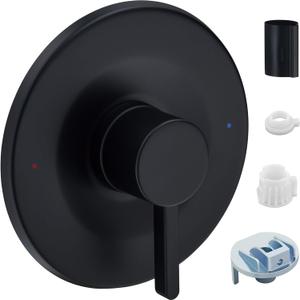 Shower and Tub Trim Kit, Compatible with Moen Posi-Temp Valve, Matte Black