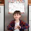 2 x 2026 Magnetic Calendar for Refrigerator 24 Month 13 x 11.4 Inch from January 2026 to December 2027, Fridge Wall Monthly Magnet Calendar Planner, Season and Holidays Decor for Home Easy Organizing