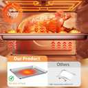 Baking Sheet Set of 3, Stainless Steel Cookie Sheets Baking Sheet Pan, 10.5/12.4/16 Inch, Thicker and Firmer Baking Pans Set, Non-stick, Non toxic & Heavy Duty & Easy CleanDishwasher Safe