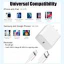 iPhone Fast Charger,[Apple MFi Certified] iPhone Charger Fast Charging Apple Wall Charger Block 6FT USB C Lightning Cable Cord Type C Adapter for iPhone 14 Pro Max/13/12 Mini/11/10/XS Max/XR/X/8/7/SE