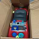 Radio Flyer Busy Buggy, for Toddlers 1-3, 3-in-1 Push Walker Ride On Car with 17 Sensory Activities, Anti-Tip Feature, Under-Seat Storage, Horn and Gears, 42 lb Capacity, Toddler Ride On Toys