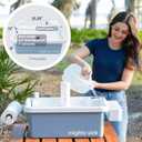Mighty Sink Portable Sink: Patented Wash Station with Electronic Faucet | 2 Gallons | Easy Setup | Indoor & Outdoor Use | Ideal for Dishwashing, Camping Hygiene, Gardening, Pottery & More