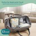 12 Count Disposable Baby Bibs Individually Packaged, 4 Fun Styles, Soft Waterproof Feeding Bibs with Leak-Proof Lining & Crumb Catcher, for Boys & Girls, Travel, Arts & Crafts, Mealtime