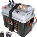 SUNAPEX Smart Battery Box 12V/24V Power Center - Multi Ports & Circuit Breaker for Trolling Motor, Marine,RV & Solar Panel (Pro,Battery Not Included)