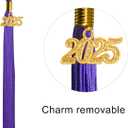 GraduationMall Matte Graduation Gown Cap Tassel Set 2026 for High School and Bachelor (Purple, M)