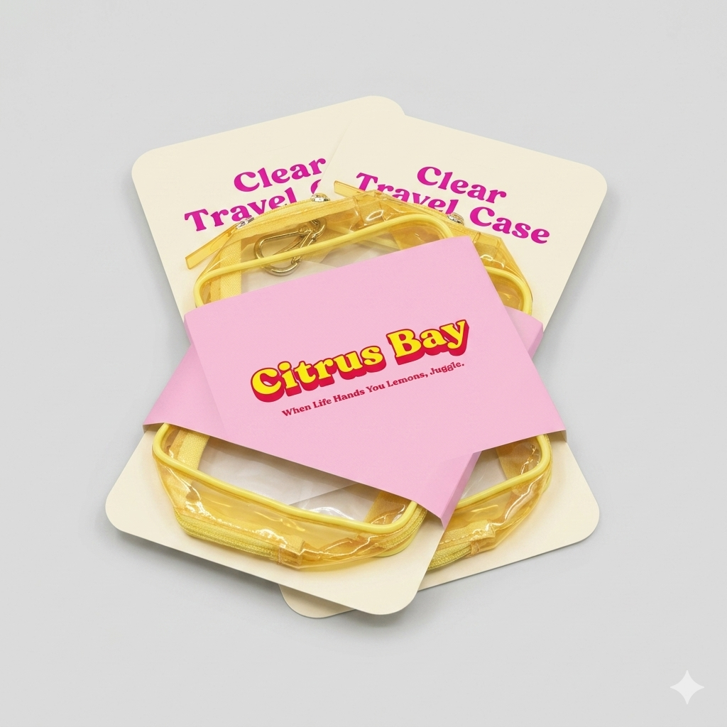 Clear Travel Case 2 Pack