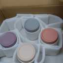 getstar Canisters Sets for the Kitchen, 16 oz Flour Sugar Storage Containers, Ceramic Kitchen Canisters for Countertop Set of 4 with Airtight Lids (White)