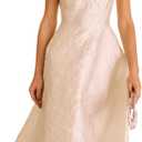 RIHOAS Women's Jacquard Dress Women Formal, A-Line Formal Party Dress for Special Occasions (Yellow, XS)