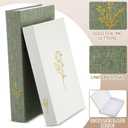 Cinnvoice Set of 2 Aesthetic Decorative Books Linen Boxes Enhance Your Coffee Table Bookshelf Mantle Decor Beautiful Fake Faux Books for Vintage Home Decoration Photo Storage(Sage Green Beige)
