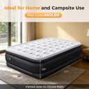 Queen Size Air Mattress, Inflatable Blow Up Mattress with Built in Pump 16" Raised for Home Guest and Camping, Portable Air Bed with Carry Bag, 660 lbs Weight Capacity, Non-Slip Bottom