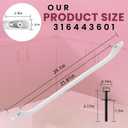 AMI PARTS Upgraded 316443601 (not 316545301) AP3906094 Oven Door Handle Compatible with Ken-More Fri-gidaire Range Oven Stove, Include 2Pcs 316433300 Oven Door Handle Screws