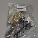 Magical Wizard Party Decoration Supplies,12PCS Wizard Cake Toppers includes glasses, golden balls, wings, broom, hat, book, wand accessories