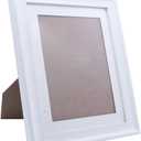 ABOOFAN Inches Photo Frame Wall Solid Wood White Picture Frame for Home Photo Holder for Decorations, Pack of 5
