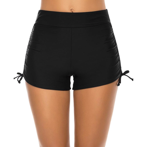 Women's Swim Shorts High Waisted Bathing Suit Bottoms Swimsuit Boy Shorts Swimwear Bikini Board Shorts, S