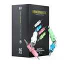 Dragonhawk Tattoo Cartridges Needles for Studio Artists, Disposable Standard Tattoo Needles Kit by Dragonhawklabs, 50Pcs Mixed Sizes 1207RM, 1209RM, 1211RM, 1213RM, 1215RM