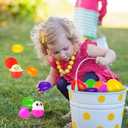 10 x JOYIN 10 Pcs Jumbo Easter Eggs Filled with Cute Stress Reliever Animal Squishy Toy for Easter Egg Hunt, Kids Party Favor, Basket Stuffers, Filling Treats, Goodie Bag Fillers, Classroom Prize Supplies