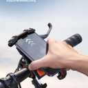 Lamicall Bike Phone Holder, Motorcycle Phone Mount - Motorcycle Handlebar Cell Phone Clamp, Scooter Phone Clip for iPhone 14 Plus/Pro Max, 13 Pro Max, S9, S10 and More 4.7" - 6.8" Smartphone, Orange