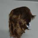 Mens Short Brown Wig Layered Fluffy Synthetic Hair Male Wigs Daily and Halloween Wig