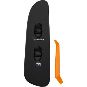 Passengers Side Power Window Switch Fits for 2002-2010 Dodge Ram 1500 2500 3500, 2001-2004 Dodge Dakota,Right Door Lock Glass Button Switch.OEM 56007695AB.Black Panel