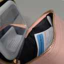 Mini Makeup Bag with Led Mirror, Small Travel Make up Bag 3 Light Modes Adjustable Brightness, for Women Organizer Cosmetic Bag, Portable Travel Train Toiletry Bag, for Pool Parties Work TouchUps